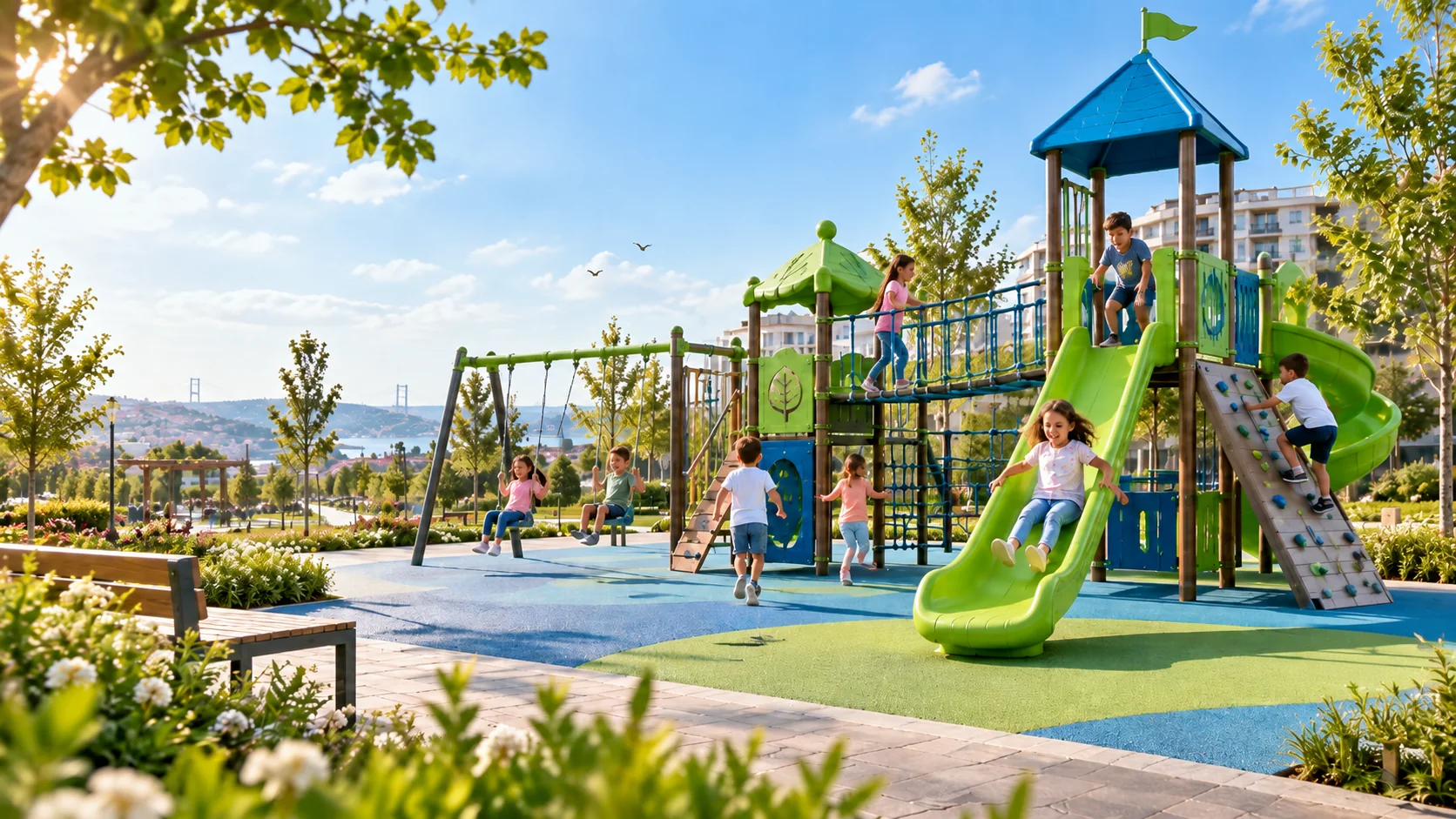 Modern children’s playground