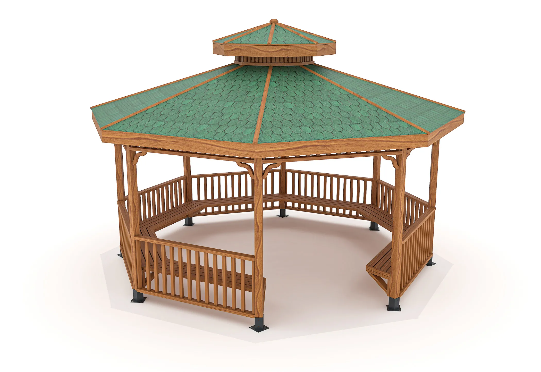 AKA004 - 5X5 OCTAGONAL WOODEN GAZEBO