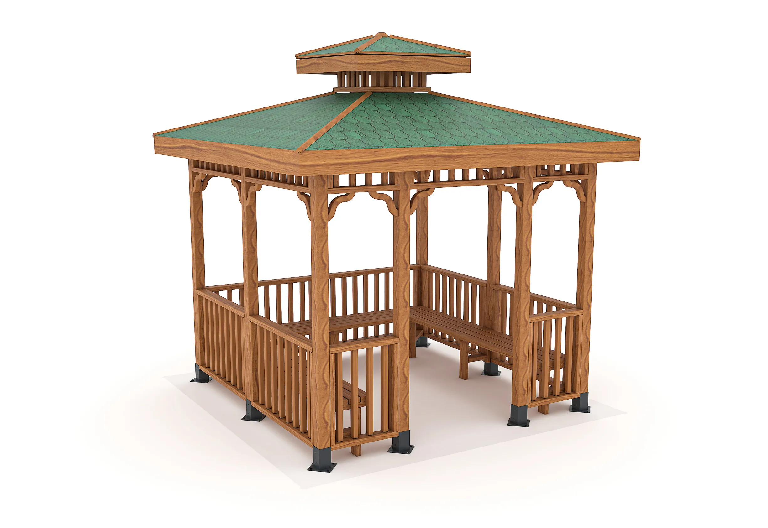 AKA005 - 3X3 SQUARE WOODEN GAZEBO