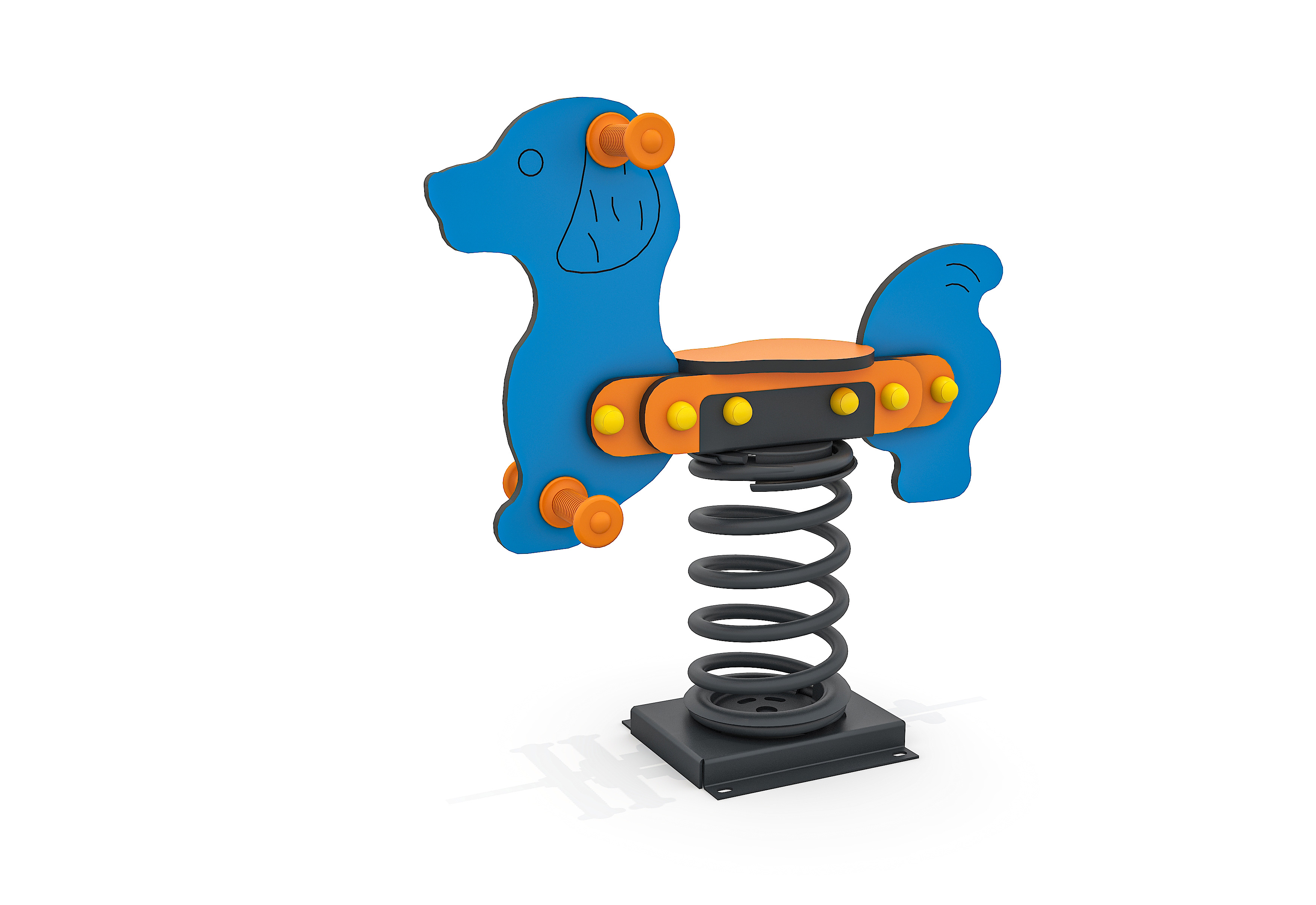 MOE251 - HDPE DOG SPRING RIDER