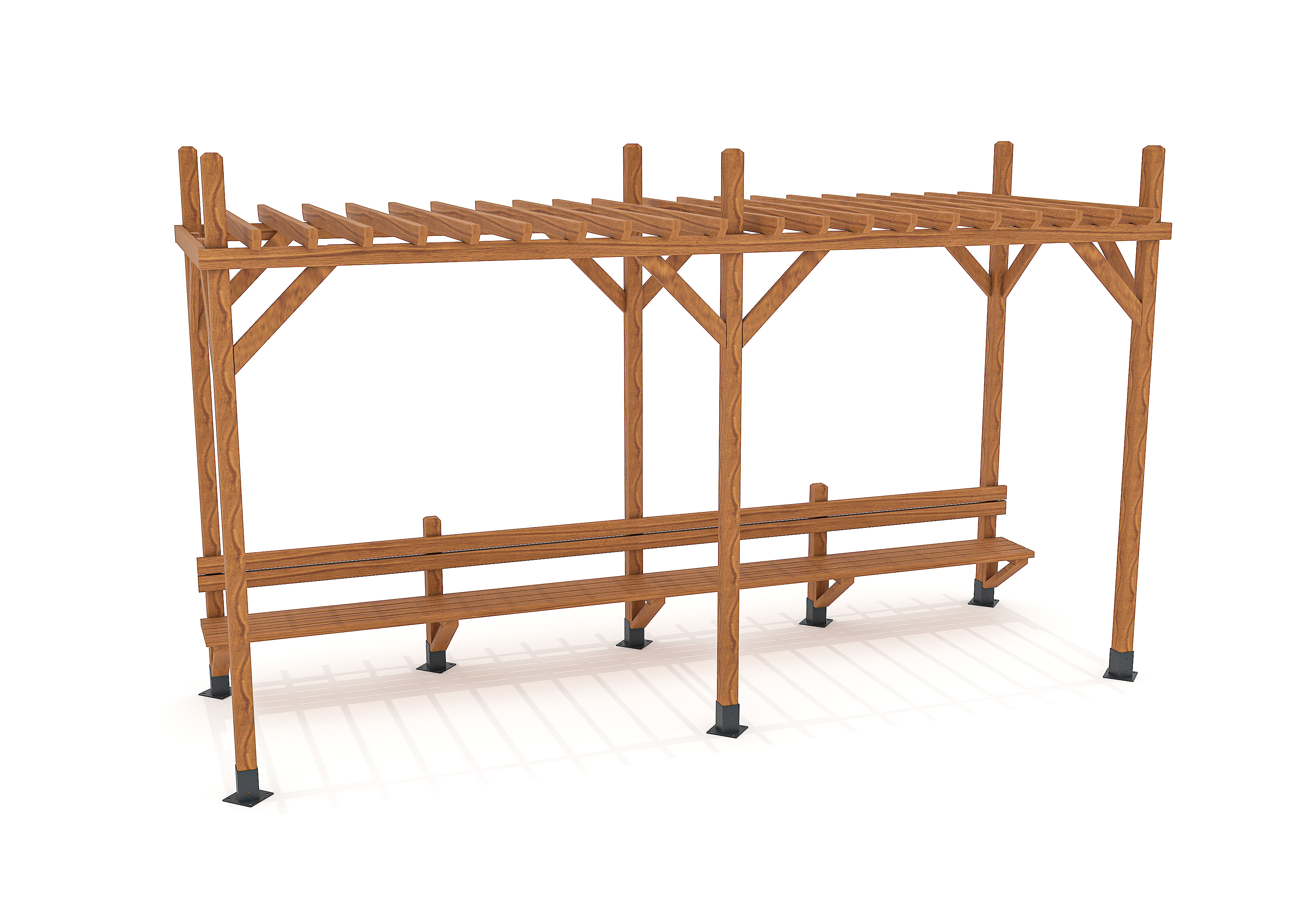 APE001 - PERGOLA WITH SEATING