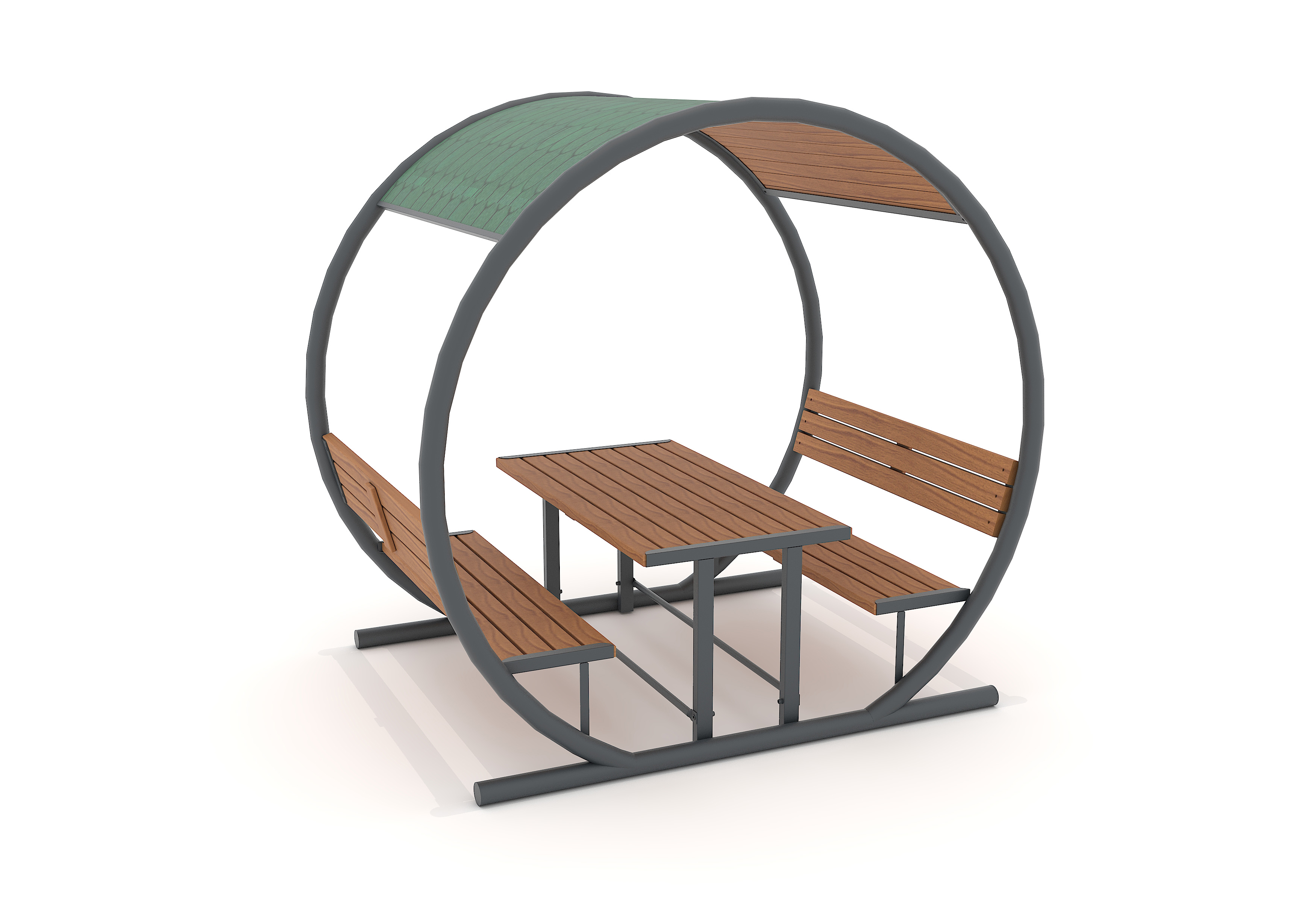 MPM005 - ROUND METAL PICNIC TABLE