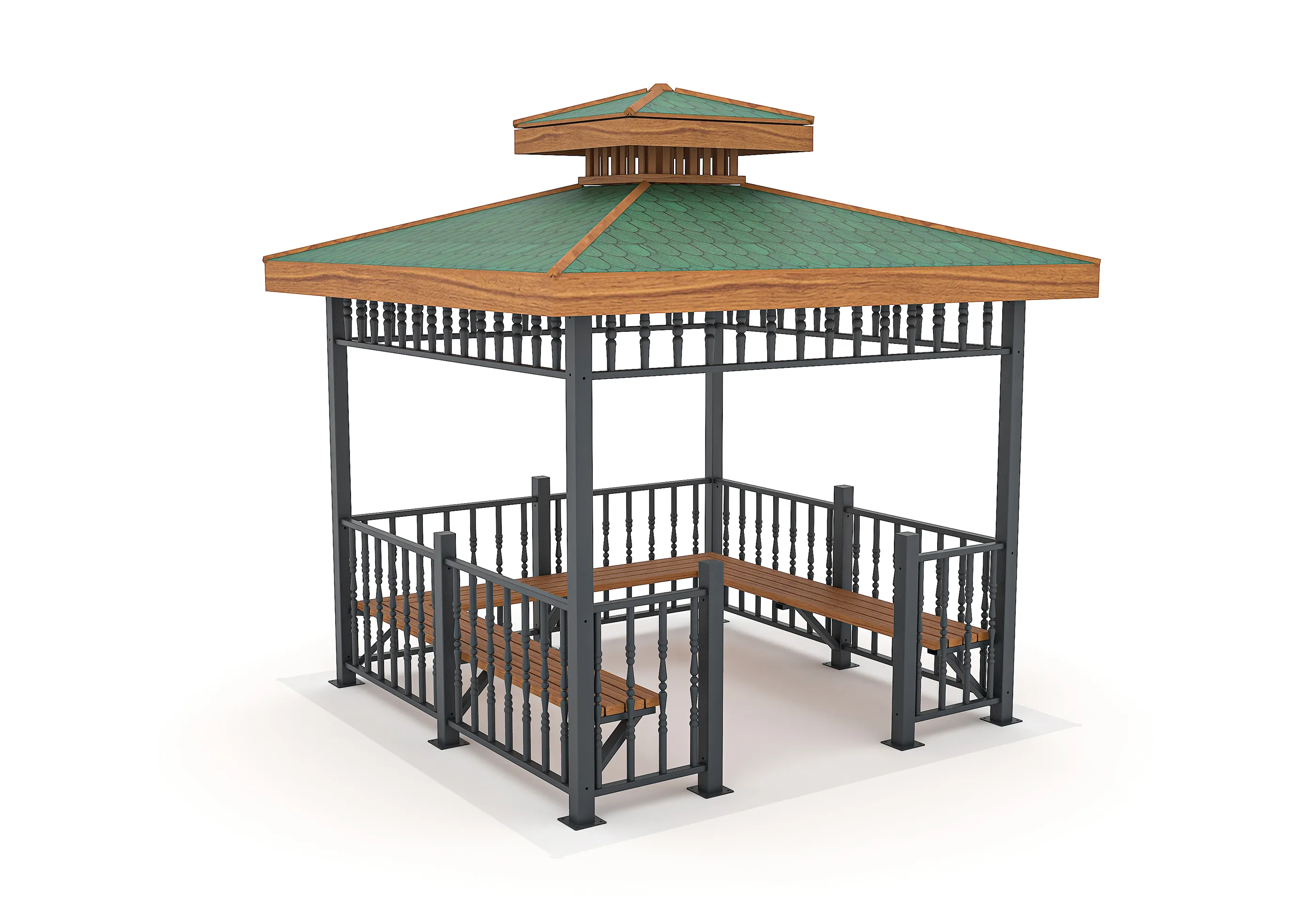 MKA005 - 3X3 SQUARE METAL GAZEBO