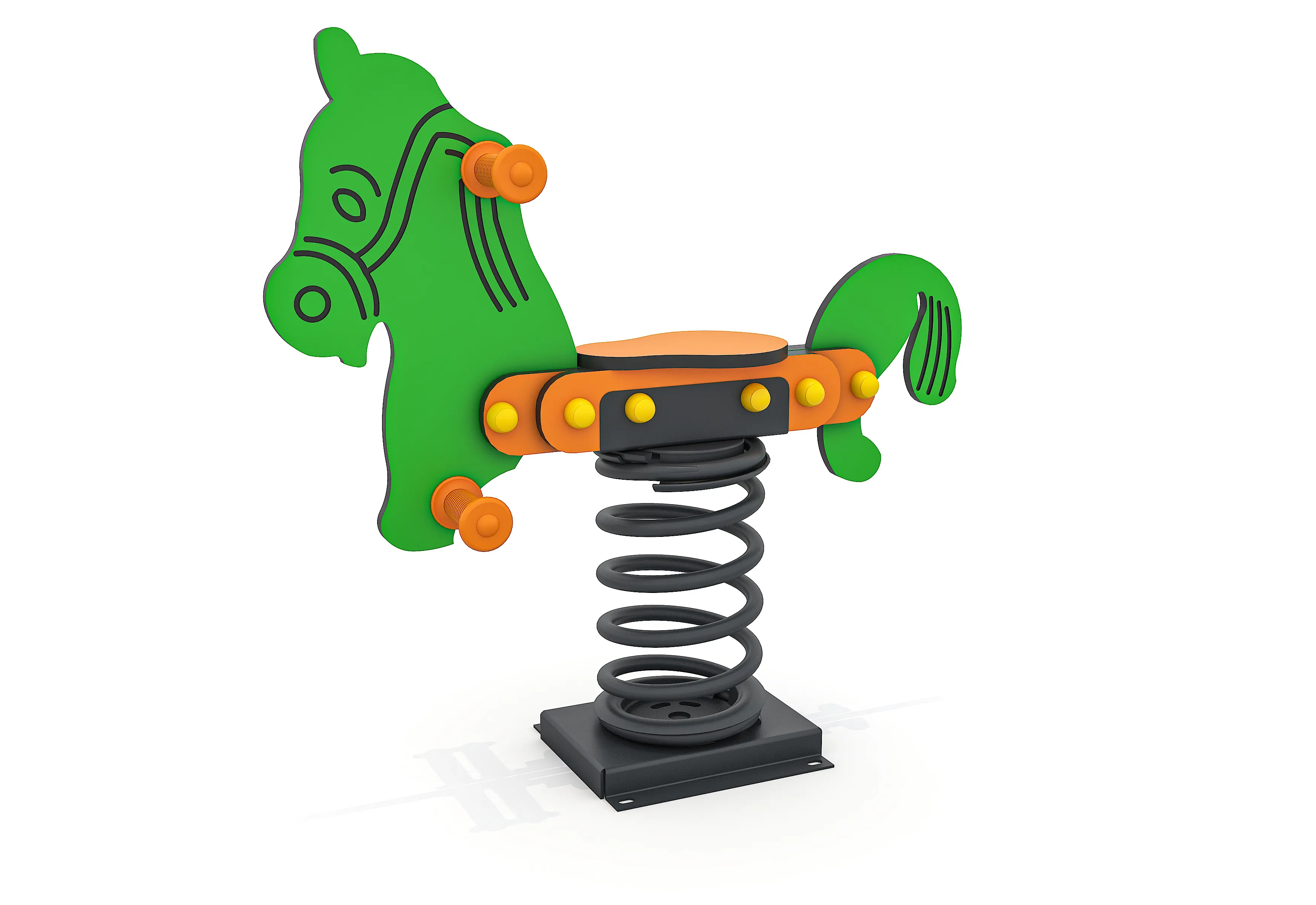 MOE252 - HDPE HORSE SPRING RIDER